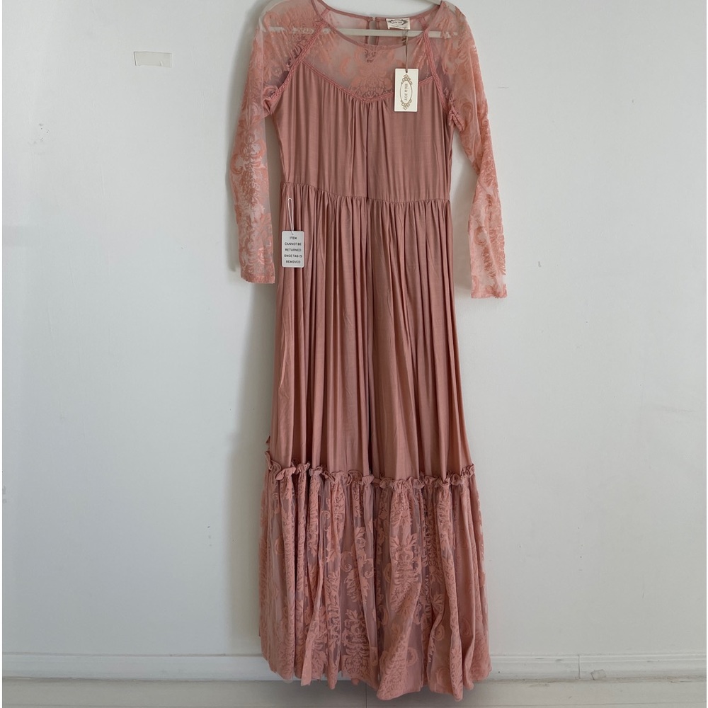 Pink boho Dress